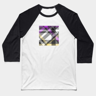 Abstract Lines - Nonbinary Colors Baseball T-Shirt